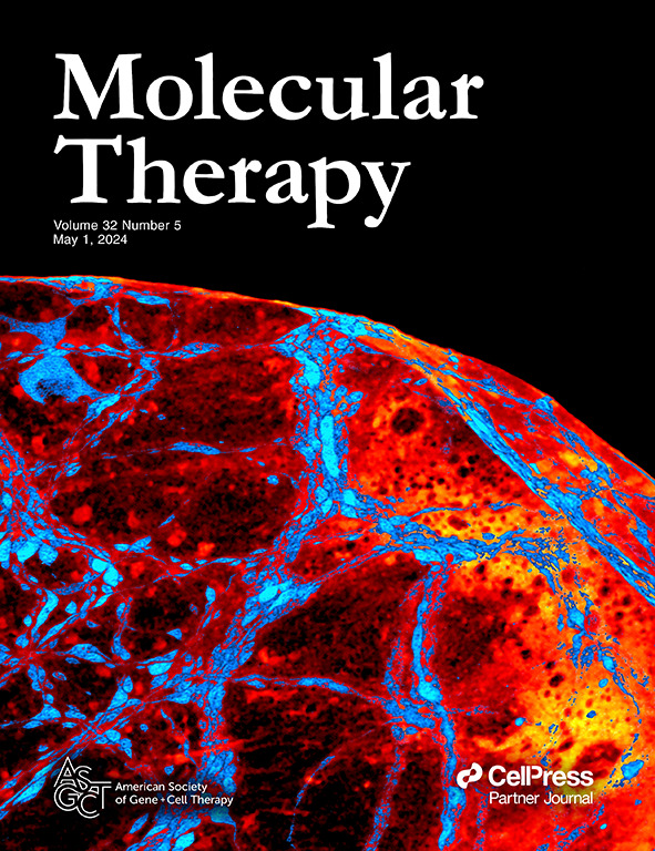 The May issue of @moltherapy is out now! On the cover: Immunofluorescent labeling of nerves marked by tyrosine hydroxylase (blue) wrapping around an adipocyte (orange, autofluorescence) of a diet-induced obese mouse. bit.ly/3wgVdDE