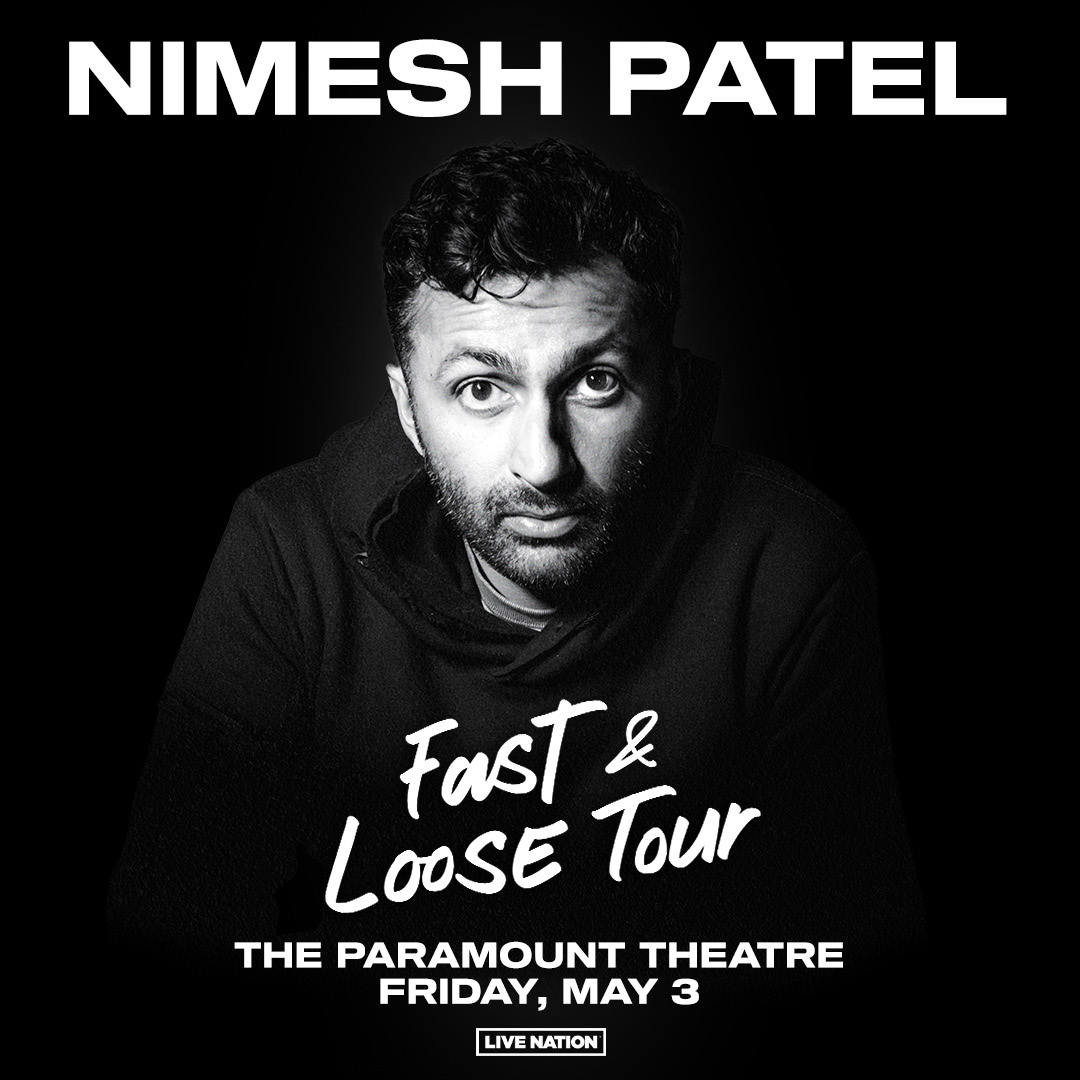 TOMORROW: Nimesh Patel at the Paramount 🎙️ After selling out the Paramount at @MoontowerComedy Fest in 2023, @findingnimesh is back again, this time with his “Fast and Loose” tour! Show @ 7:30pm | Doors @ 6:30pm 🎫 bit.ly/3WqDWTc