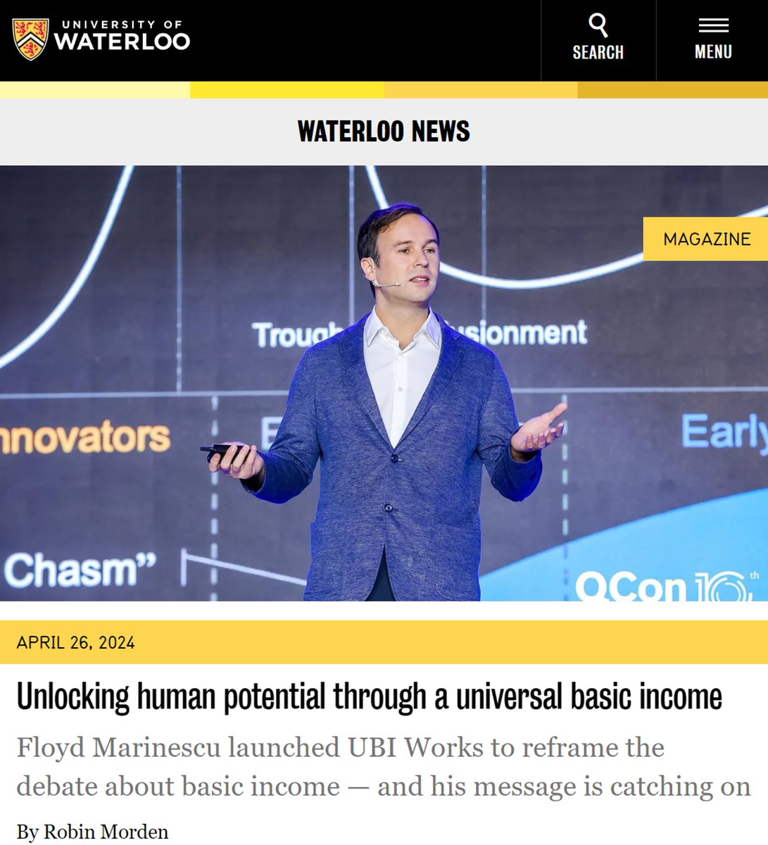 Thanks University of Waterloo for this spotlight article on our journey promoting basic income in Canada! “I believe innovation most often comes from inspiration, not desperation,' Marinescu said. 'Innovators like Newton and Botticelli had the security to tinker and create. I…