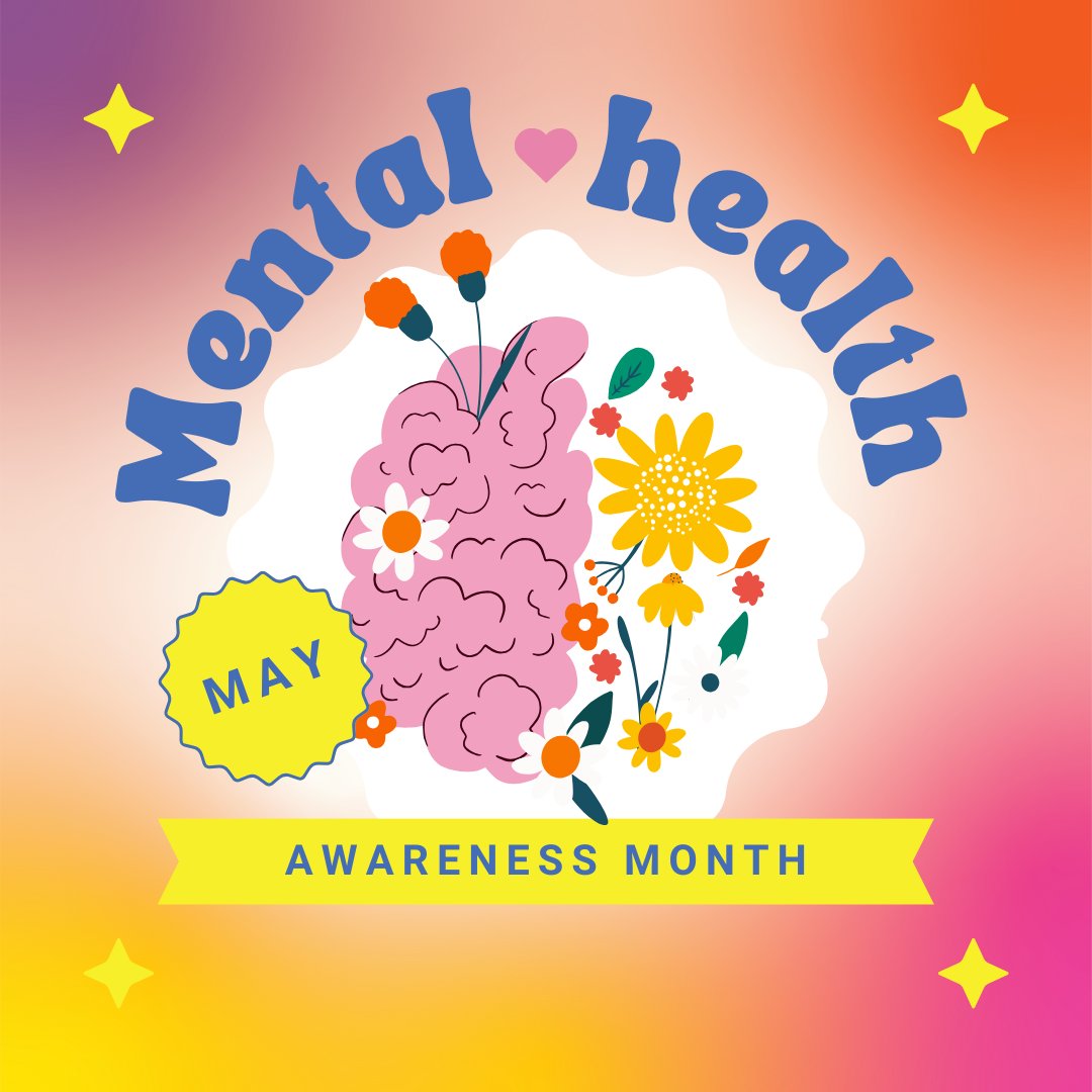 🌟 May is Mental Health Awareness Month! 🌟 Let's join hands with Baton Rouge Children's Advocacy Center to spread awareness and support for children's mental health. #MentalHealthAwarenessMonth #BatonRougeCAC #KidsMatterToo 💙🧠