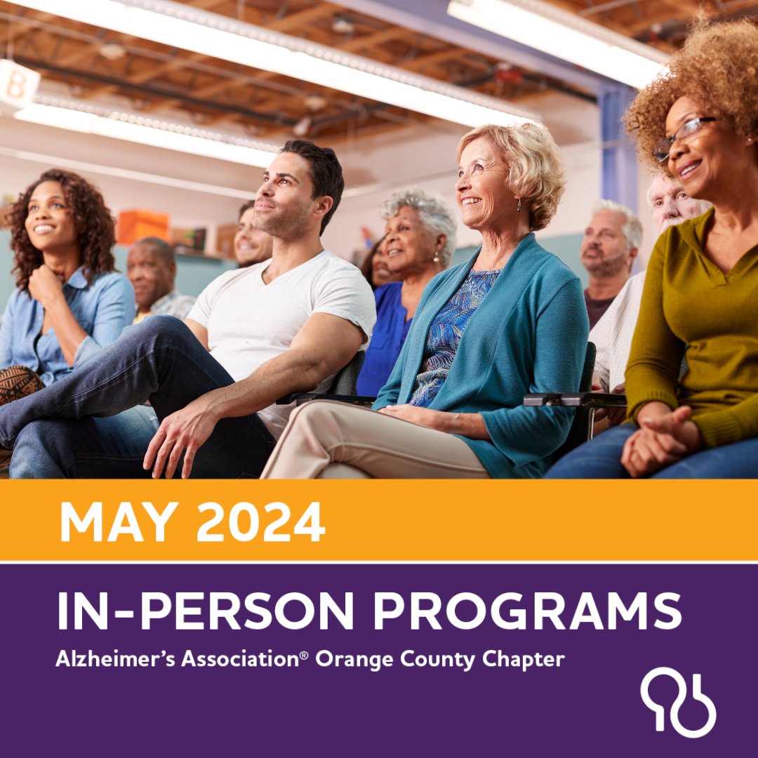 Looking for education and support for #Alzheimers disease and related #dementias? Join us for in-person education programs! We're dedicated to boosting public knowledge to those confronting Alzheimer's or dementia. bit.ly/3FRQ1bE. #ENDALZ #ENDALZOC #orangecounty