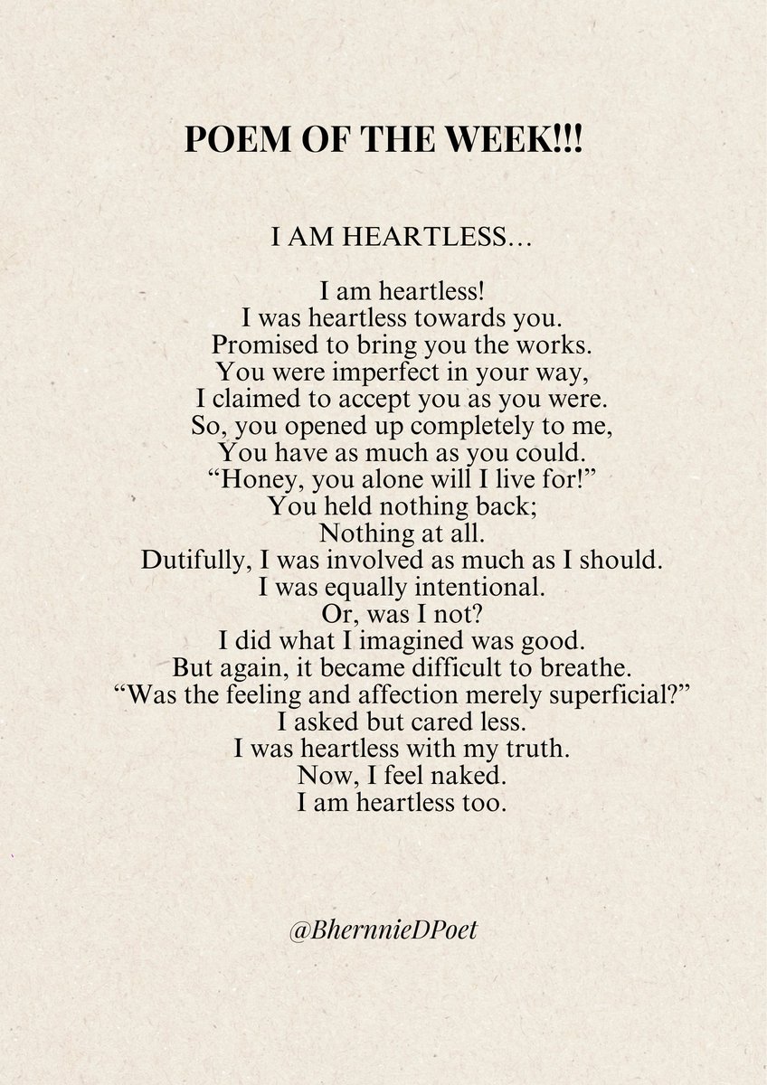We all get hurt!!!

Never underplay or reduce to nothing the feelings of hurt of the second person, simply because you are going through your own share of the hurt.

#poetry #poem #WriterCommunity