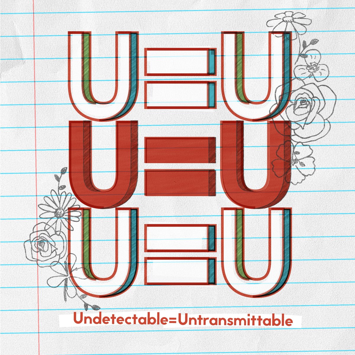 To help people with HIV live their best lives, we must end #HIV stigma and discrimination. This starts with sharing facts.

#UequalsU. People with HIV who are undetectable can stay healthy and WILL NOT transmit HIV to their partners.

#StopHIVTogether