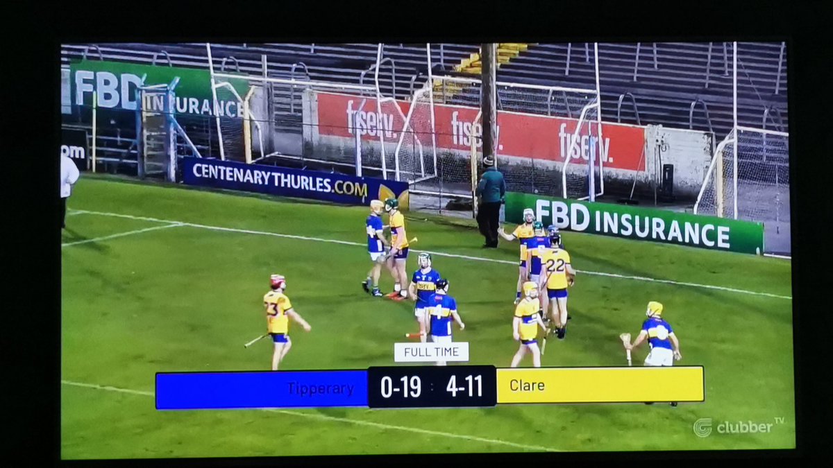 Well done to @bocwtns and his @GaaClare minors tonight, great win in Thurles up against a good Tipp side. 💛💙