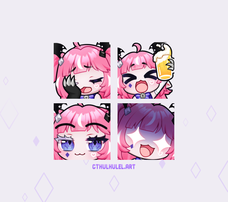 ✧ —emotes for my fave imp🃏
#camilART