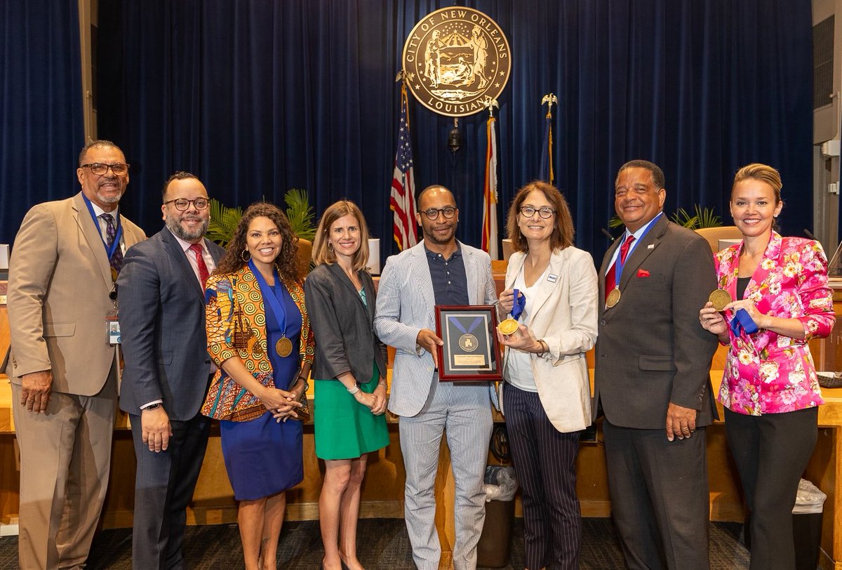 Today, we were proud to award the City of New Orleans its 2023 Overall Gold Medal! 🥇 Big thanks to @mayorcantrell, the @NOLACityCouncil, and the @nolahealthdept for prioritizing health and adopting policies that give all New Orleanians access to healthy choices. Congratulations!