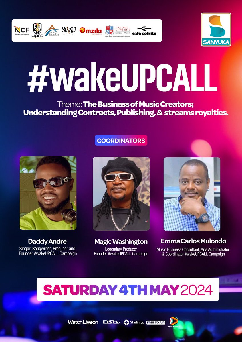 e'CARLOS 🤓 (@itsemmacarlos) on Twitter photo #wakeUPCALL Broadcasting Live on <a href="/sanyukatv/">Sanyuka TV</a> 📺 | Saturday 4th, 2024 | 12pm to 2pm. Talking the real #MUSICBUSINESS‼️ #wakeUPCALL Broadcasting Live on <a href="/sanyukatv/">Sanyuka TV</a> 📺 | Saturday 4th, 2024 | 12pm to 2pm. Talking the real #MUSICBUSINESS‼️