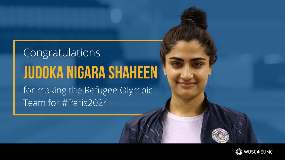 WUSC - EUMC (@worlduniservice) on Twitter photo π’π Congrats <a href="/NigaraShaheen/">Nigara Shaheen</a> for making the @refugeesolympic team for #Paris2024!π
π Nigara is an alum of the Refugee Athlete Stream of our Student Refugee Program.
π‘ Learn more about the role of sport in refugee resettlement: bit.ly/41le3EP?utm_caβ¦ π’π Congrats <a href="/NigaraShaheen/">Nigara Shaheen</a> for making the @refugeesolympic team for #Paris2024!π
π Nigara is an alum of the Refugee Athlete Stream of our Student Refugee Program.
π‘ Learn more about the role of sport in refugee resettlement: bit.ly/41le3EP?utm_caβ¦