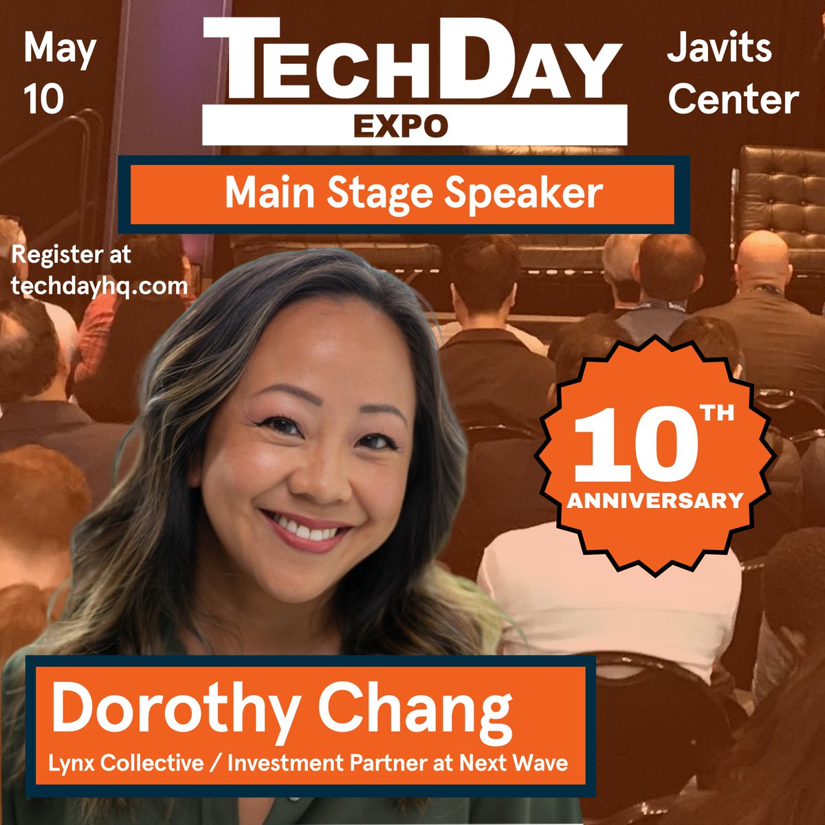 Next week see @djof @lynx_collective & @NextWaveNYC alongside @srcasm of @flybridge & Next Wave NYC, on our main stage for our 'Way Back When Panel' charting the rise of the NYC ecosystem at #TechDay May 10 @javitscenter! Don't miss out: techdayhq.com/expo-attendee-…