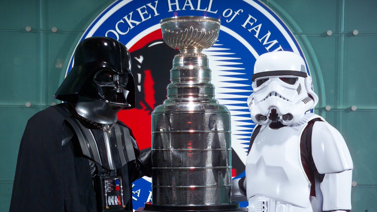 Snap your own picture with the #StaneyCup and let #MayThe4thBeWithYou at the Hockey Hall of Fame! 🏒 Plan your visit 👉 bit.ly/VisitHHOF