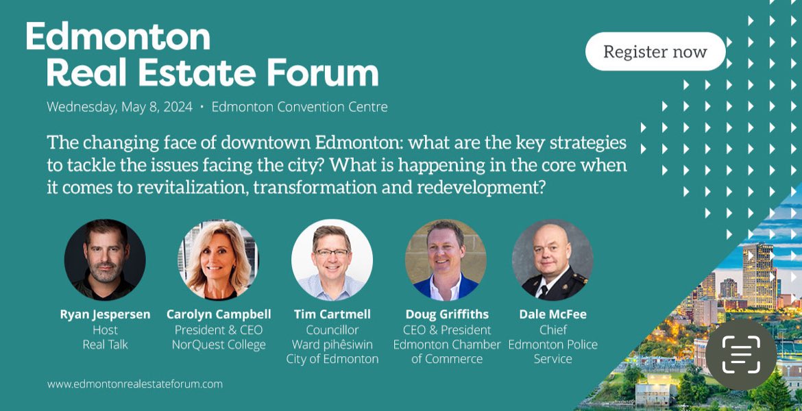 Excited to share that I'm speaking at the 25th Edmonton Real Estate Forum May 8th, joined by esteemed panelists for the lunch keynote focused on big issues facing #yegdt To register: bit.ly/4blQlMo
#EREF #CanadianRealEstateForums