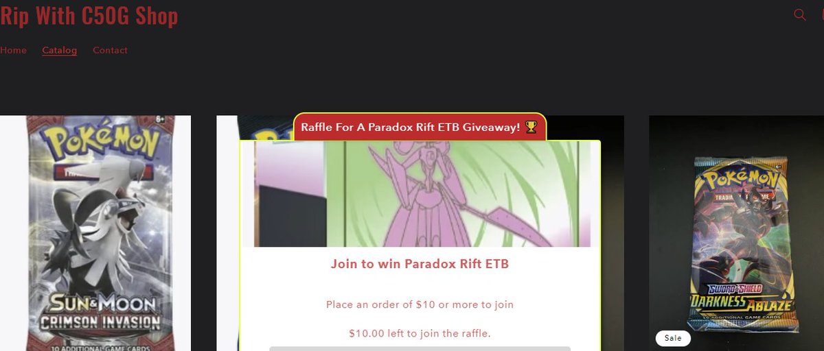 Next #ripwithc50g 
3may24 5pm EST 
😤

2 tickets left for the raffle 
every 10$ purchase enter you for a chance to win a 
ETB
rts appreciated

if ya get to 50 on stream Ill giveaway a shinning fates ETB 
🤷‍♂️

#pokemontcg
#onepiece
#DragonBallSuperCardGame