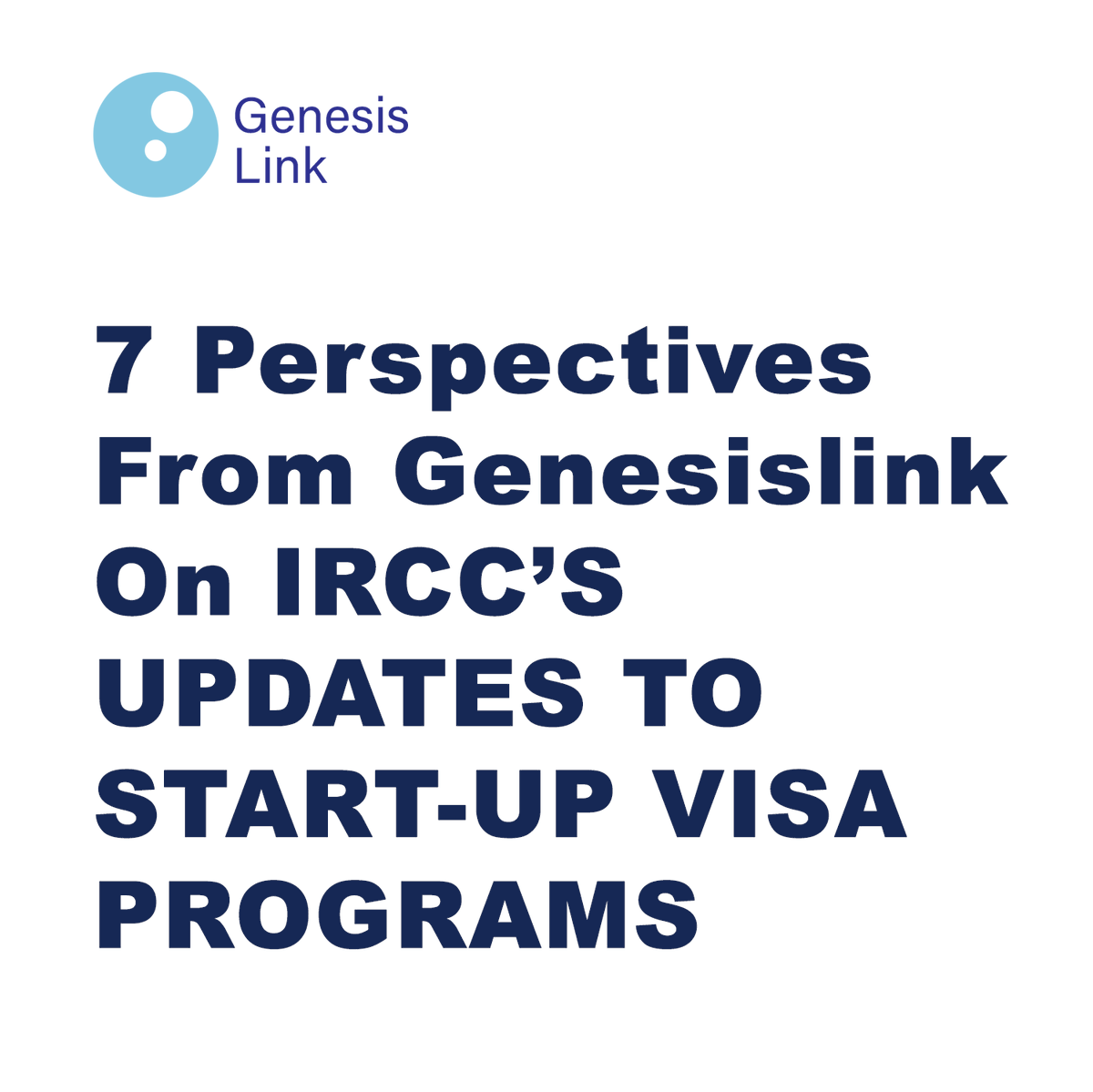 🖋7 PERSPECTIVES FROM GENESISLINK ON IRCC’S UPDATES TO START-UP VISA PROGRAMS💯

🔌
genesislink.ca/7-perspectives…
.

info@genesislink.ca
+1 (343) 809-8804
Follow our Instagram for more info: @genesislink_canada
.

#StartUpVisa #CanadaImmigration #EntrepreneurshipJourney