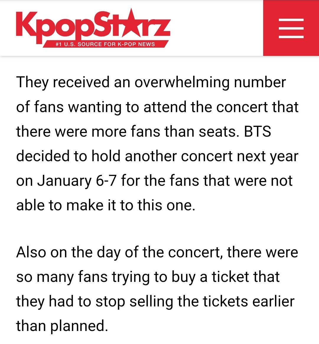 BTS Japan Showcase (Dec 7, 2013)

'Group BTS held a successful Japan showcase and began showing their upgrade to 'hallyu star' status...They received an overwhelming number of fans wanting to attend the concert that there were more fans than seats.'

#BTShistory