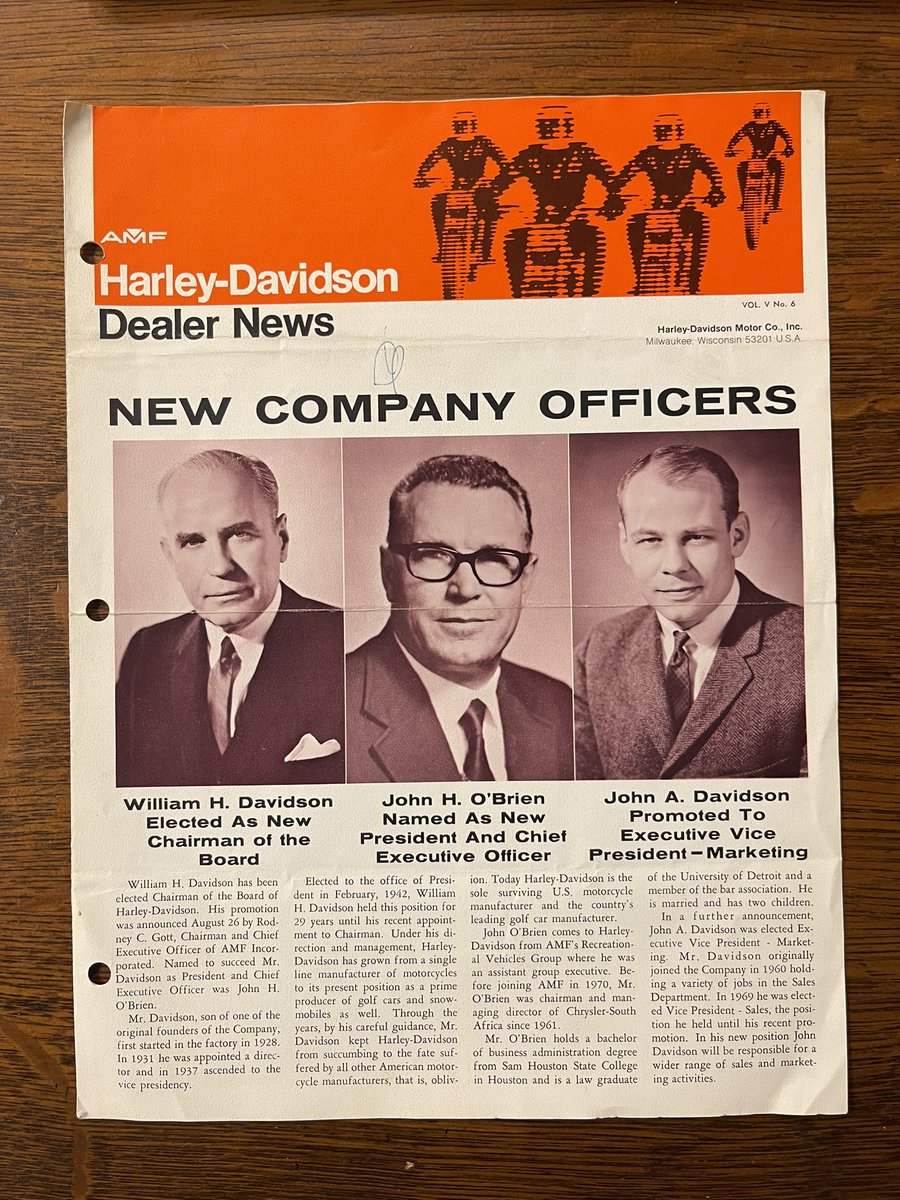 Some AMF Liturature from the archives

#tbt #throwbackthursdat #buffalo #milwaukee #WillieG #harley #harleydavidson #hdmuseum #buffaloharley #since1921 #findyourfreedom #livethelegend #unitedweride #amf