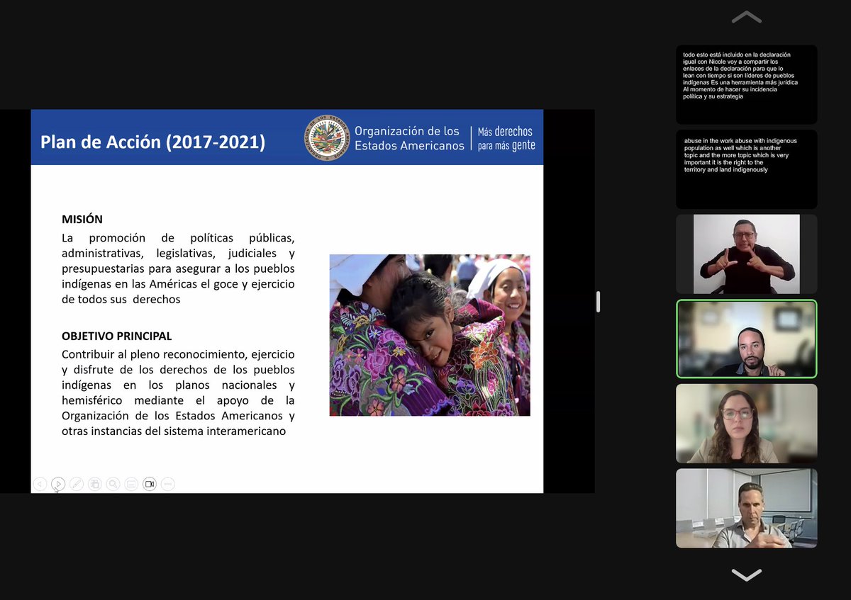 #DiplomadoDigitalOEA
Durante la sesión 7⃣ <a href="/RRojasD22/">Roberto Rojas Davila</a> abordó:
📌Declaración Americana sobre los Derechos de los Pueblos Indígenas
👩🏿‍🦱Instrumentos Internacionales de Combate al Racismo y Discriminación Racial
🧓🏽Convención Interamericana para Protección de #DDHH de Personas Mayores