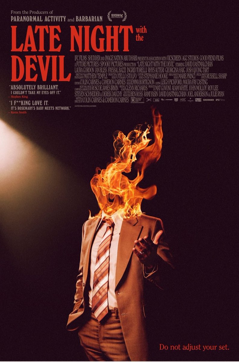 Just finished Late Night with the Devil and I am blown away. Not for everyone, but absolutely perfect for me. David Dastmalchian is an incredible actor, as I've been saying for years. #LateNightWithTheDevil #DavidDastmalchian #AmazingActor