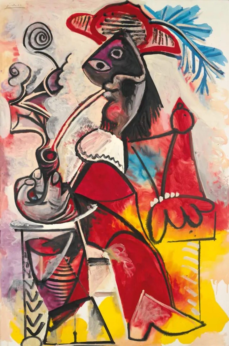 Mosquetero con una pipa
Pablo Picasso
• Pintura, 1969, 195×130 cm