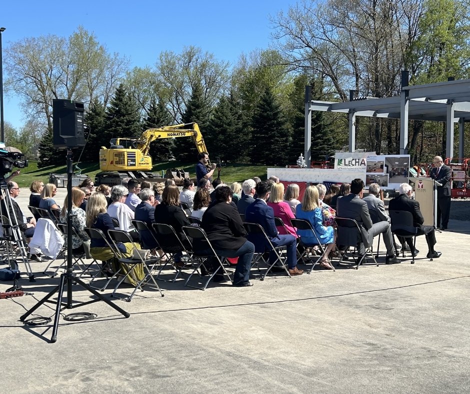 YourSPCA's tweet photo. The SPCA was thrilled to be part of today's @TrocaireCollege topping off ceremony, as the final beam was placed on the new Veterinary Sciences Department! Watch https://t.co/hUooAR6Awn for news on our partnership with Trocaire as vet sciences students are prepared for the future https://t.co/60LpLahhEk
