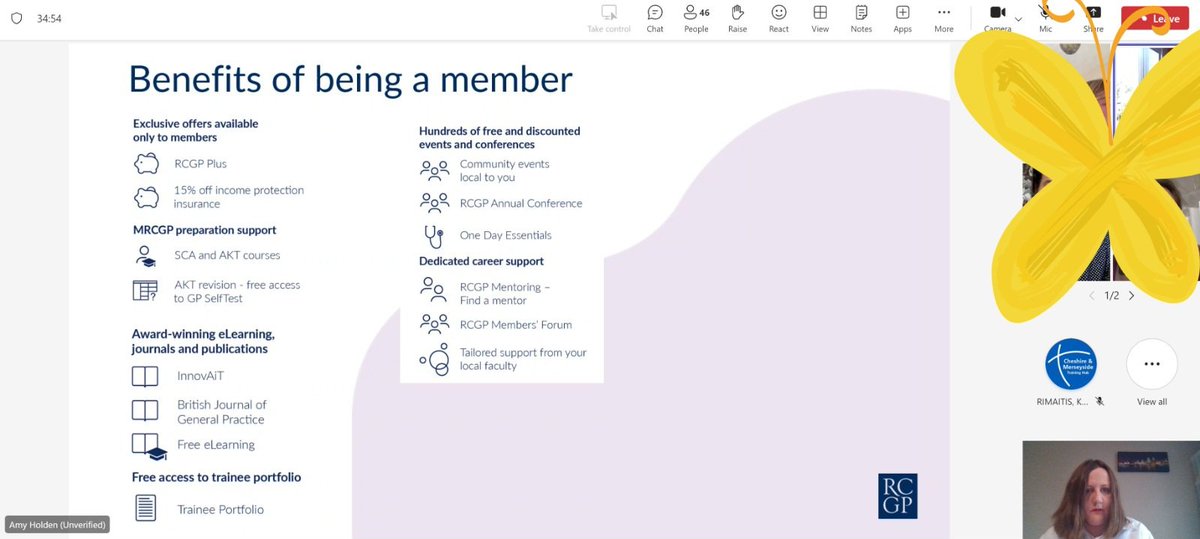 Enjoyed speaking at a local GPST3 careers session tonight. As interim Vice Chair of @RCGPMersey, I spoke about how @rcgp has made me a better GP - I've learnt so much from College friends about EBM, overdiagnosis & relationship-based care. #TeamGP