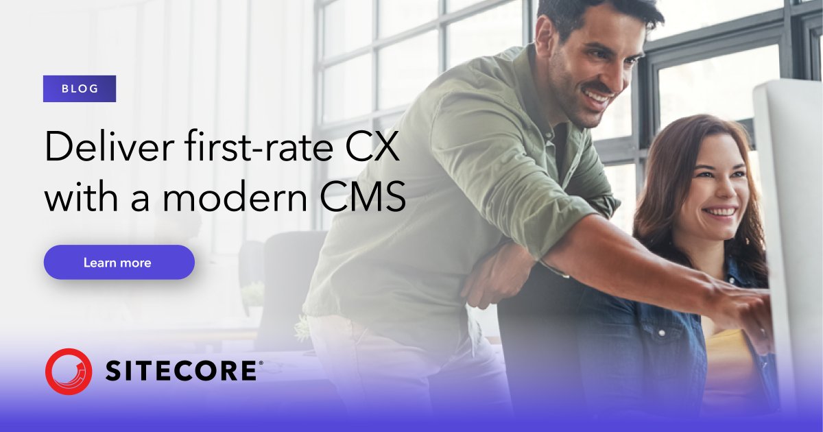 Modern content management solutions can empower brands to stand out from the crowd and create exceptional customer connections. Discover five ways a modern CMS empowers marketers and tech teams to deliver first-rate customer experiences. Read the blog: siteco.re/44Fihc5