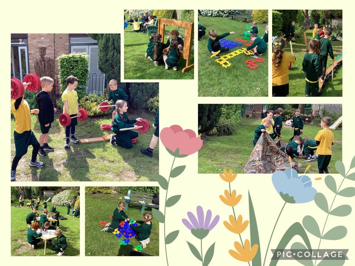 1L have had a great time outdoors this week. We have done lots of things including; RE, Science, Reading.  There was lots of team work, co-operation and problem solving.  We love being outdoors! #iqmFamily