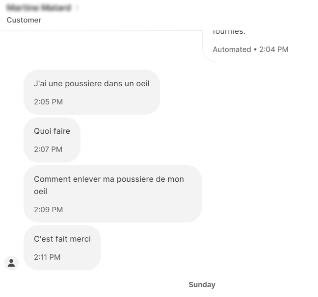 Notre chatbot est tellement puissant qu'il te permet de te répondre à toi même à tes questions les plus folles.. 🤣