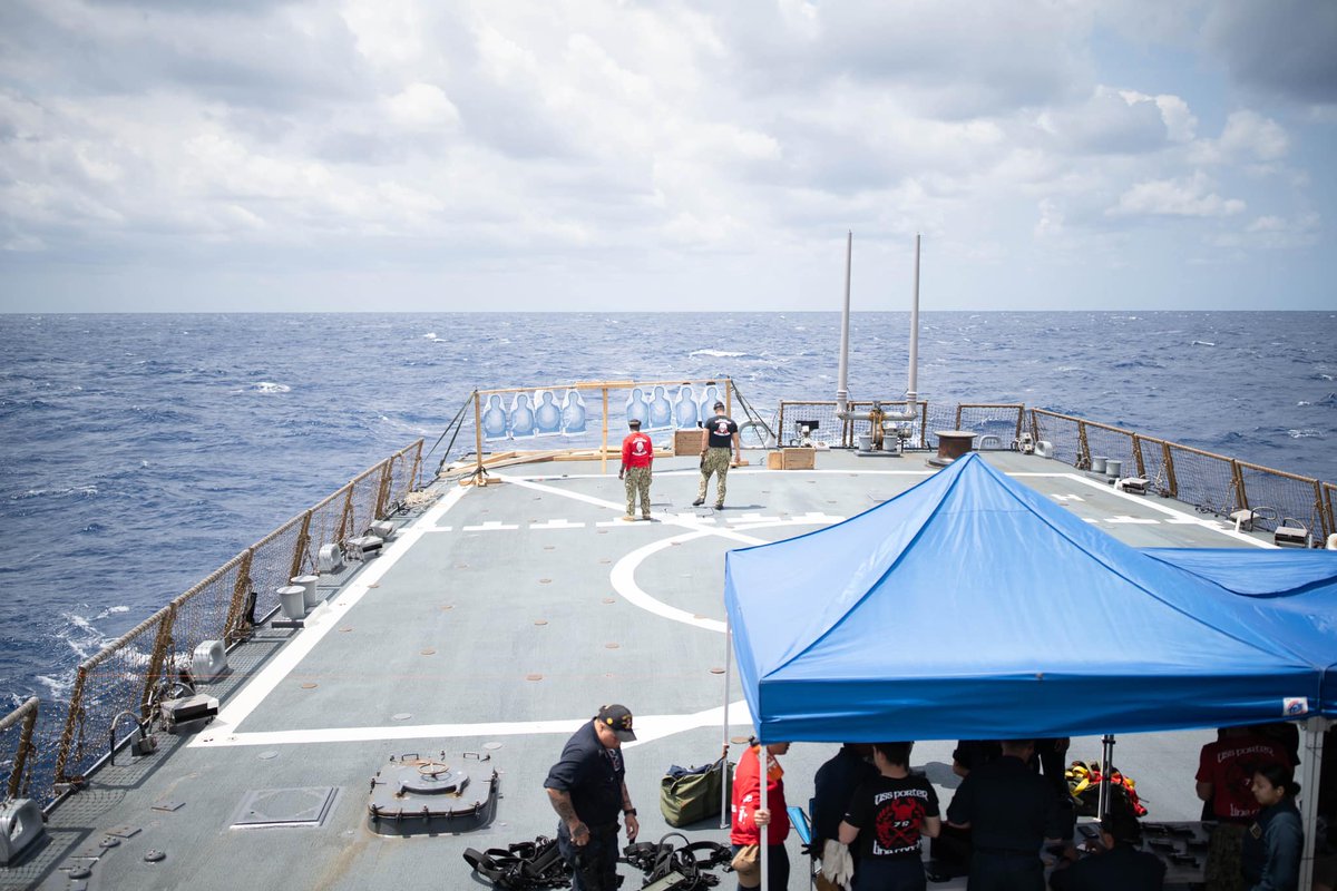 Tap, Rack, Bang 💥🔫

USS Porter (DDG 78) weapons department conducted an M-9 requalification gun shoot off the coast of Florida.

#FreedomsChampion #DDG78 #Southernseas2024 #USNavy #ClearTheWay #Readiness