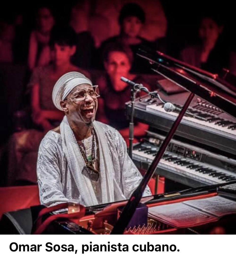 Omar Sosa perform with my Latin Jazz band back in the 90s in San Francisco. California. ￼