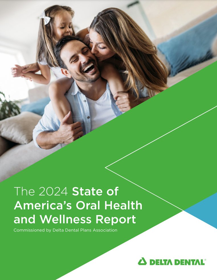 New report: @DeltaDental released the 2024 State of America’s Oral Health and Wellness Report which reveals over 9 in 10 U.S. adults believe their dental visit is as important as an annual physical. bit.ly/2024-Oral-Heal…