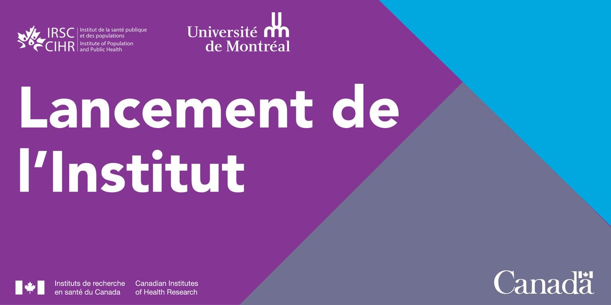 Joignez-vous à nous pour le lancement officiel de L'ISPP des IRSC à l’Université de Montréal le mardi 7 mai 2024 de 17h à 18h.

La Directrice scientifique Kate Frohlich et plusieurs partenaires clés parleront de l’avenir de l’Institut.

En savoir plus: tinyurl.com/mr2e5j58