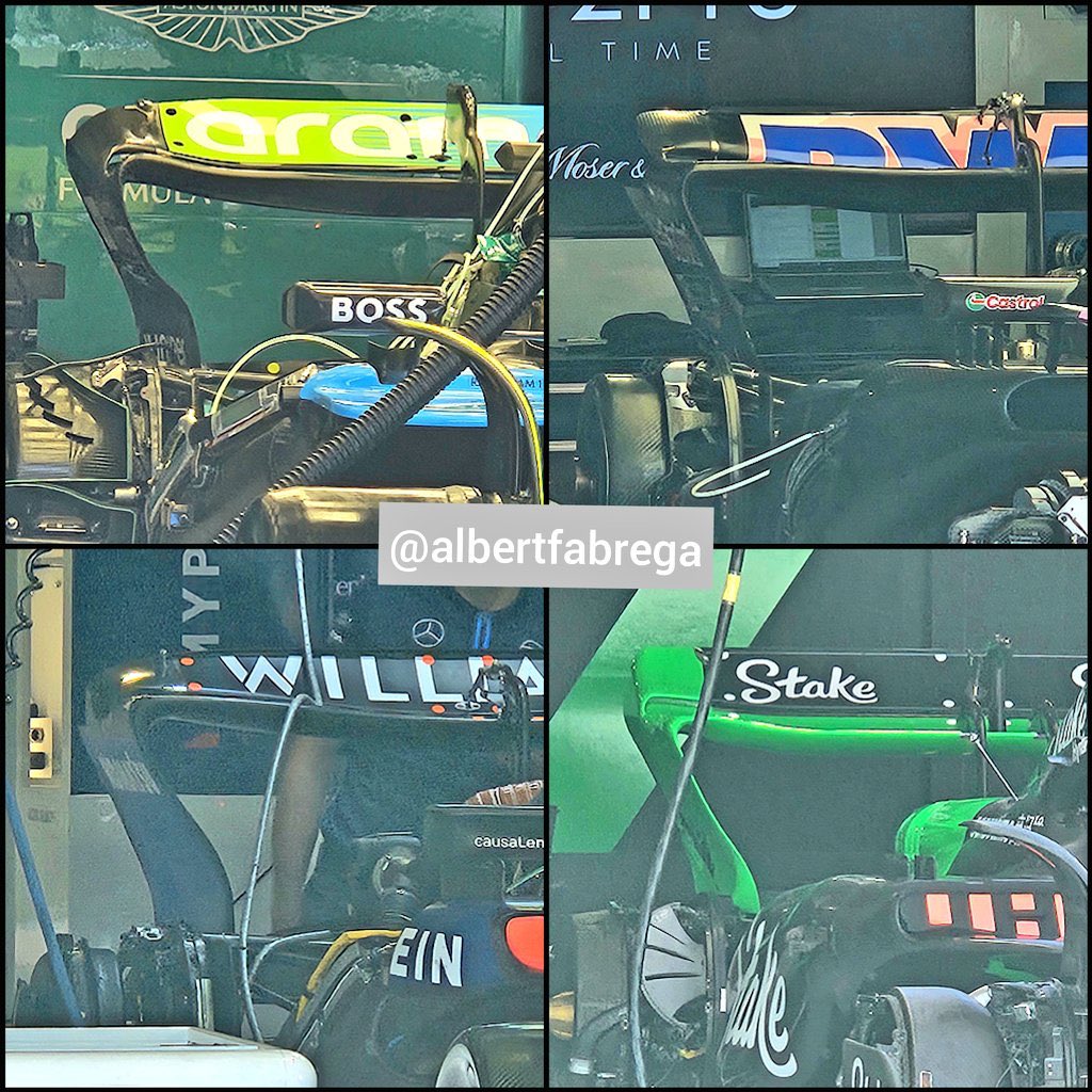 F1: Confronto tra le ali posteriori portate dai team per il GP di Miami
[📸 @AlbertFabrega]
#F1 #Formula1 #F1Sprint #MiamiGP