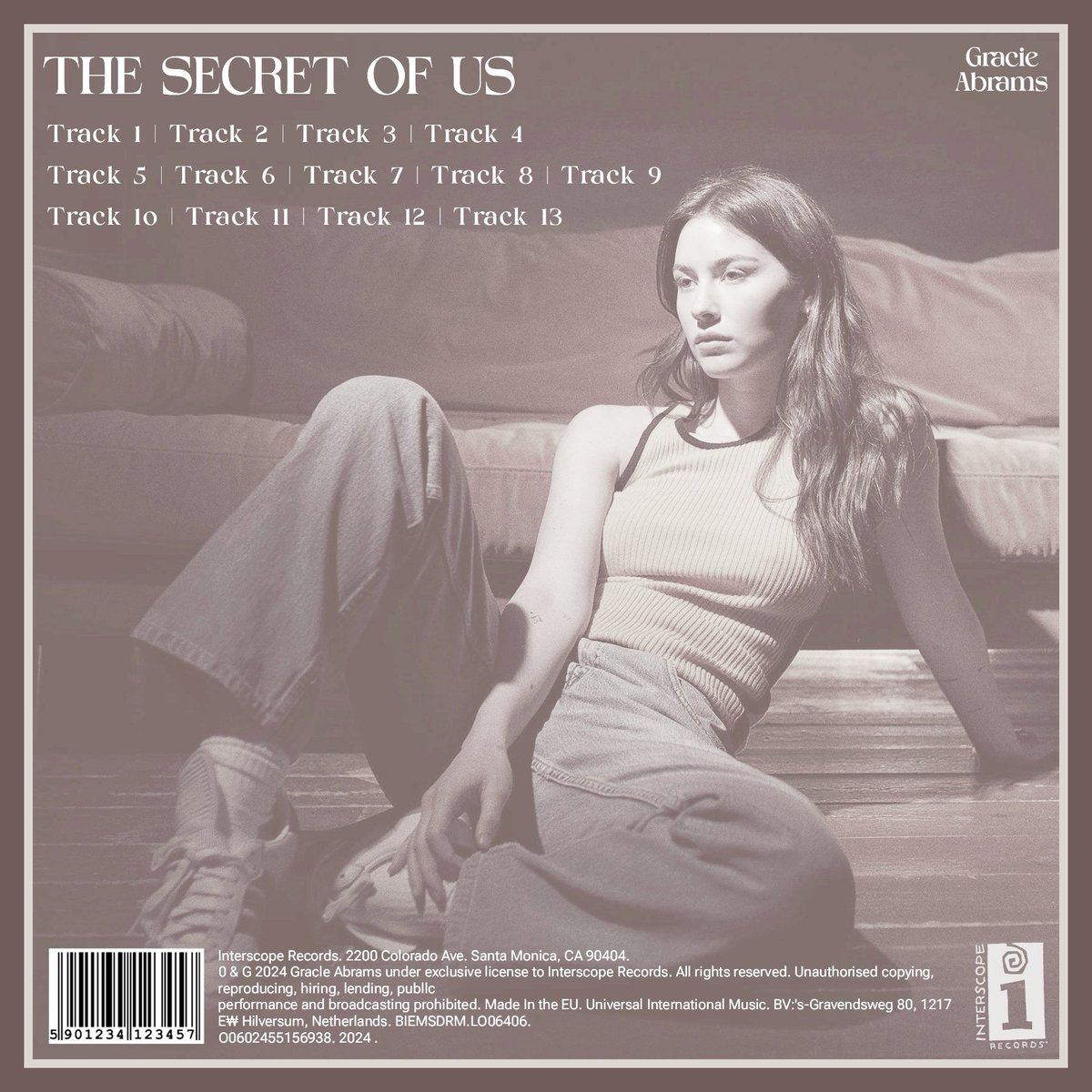 reimagined art cover and back cover for The Secret of Us