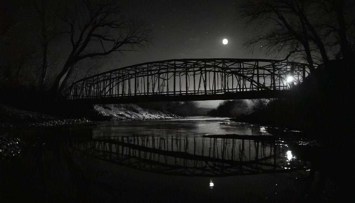 The locals avoid the bridge at Sycamore Creek. They say at night, you can hear the cries of the drowned. #UrbanLegends #HauntedLocations