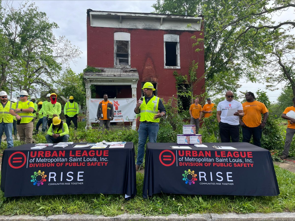 We're proud to partner with @spire_energy, @moamwater, and the @CityofStLouis in the Clean Up, Build Up neighborhood revitalization project with @ulstl and the Regional Business Council to enhance community safety and strength through collaboration.