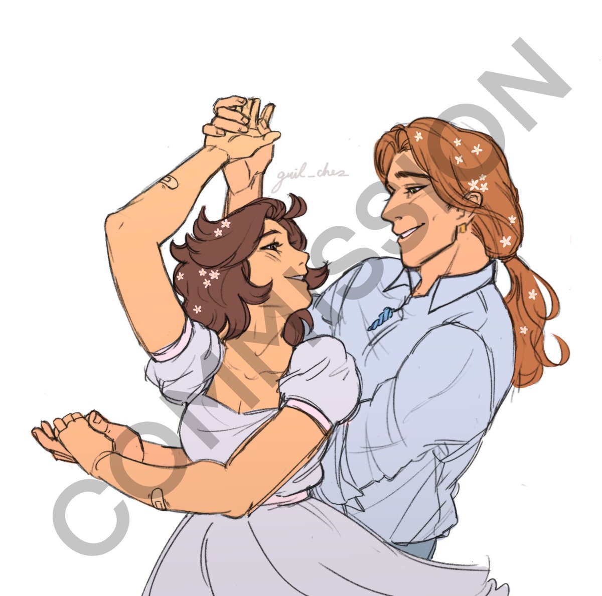 Commission I drew for
 <a href="/temmiesky/">temi ~🎶✨|| comms open (0/5)</a> 🌸💖 #StardewValleyfanart #stardewvalleyelliott