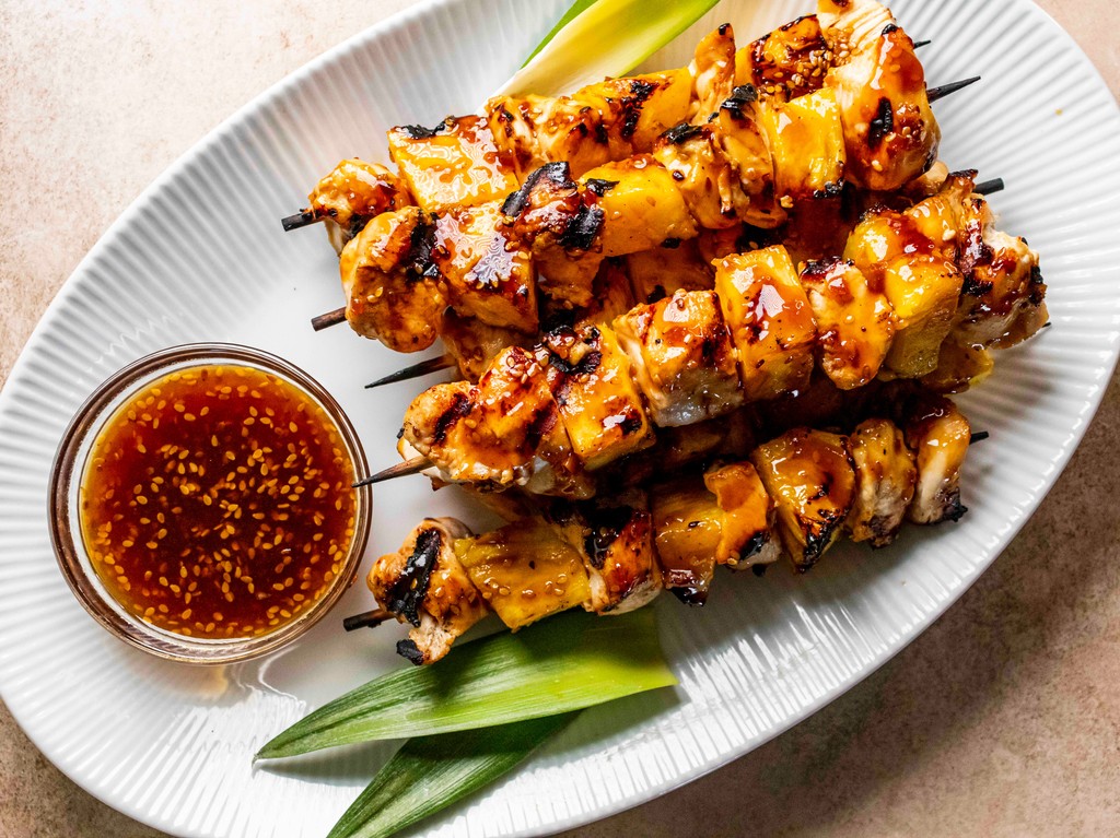 Experience the thrill of the grill with these Grilled Teriyaki Pineapple Chicken Kabobs. Grab the recipe here: bit.ly/3y67HyA