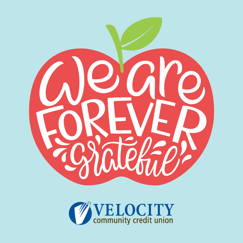 Happy National Teacher Appreciation Day to all the amazing teachers out there! We love working with you on all the financial literacy courses.
#NationalTeacherAppreciationDay #ThankYouTeachers #VelocityCCU #PalmBeachGardens #RoyalPalmBeach #JupiterFL #PalmBeachCounty #CreditUnion