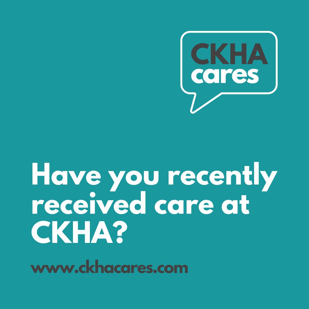 Your journey with CKHA matters to us. Whether you've been a patient or supported a loved one, your insights are invaluable. Join us in shaping the future of healthcare in CK by participating in our CKHA Cares survey. Click here for the survey ckhacares.com #CKHACares