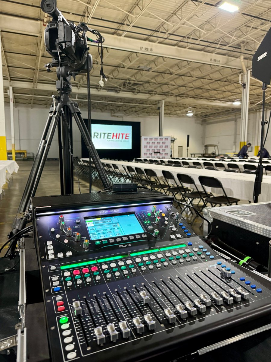Special thanks to Rite Hite for choosing @ProductionOneAV for your audio and video needs!
#ProductionOneAV #RiteHite #AllenandHeath #SQ5 #DBTechnologies