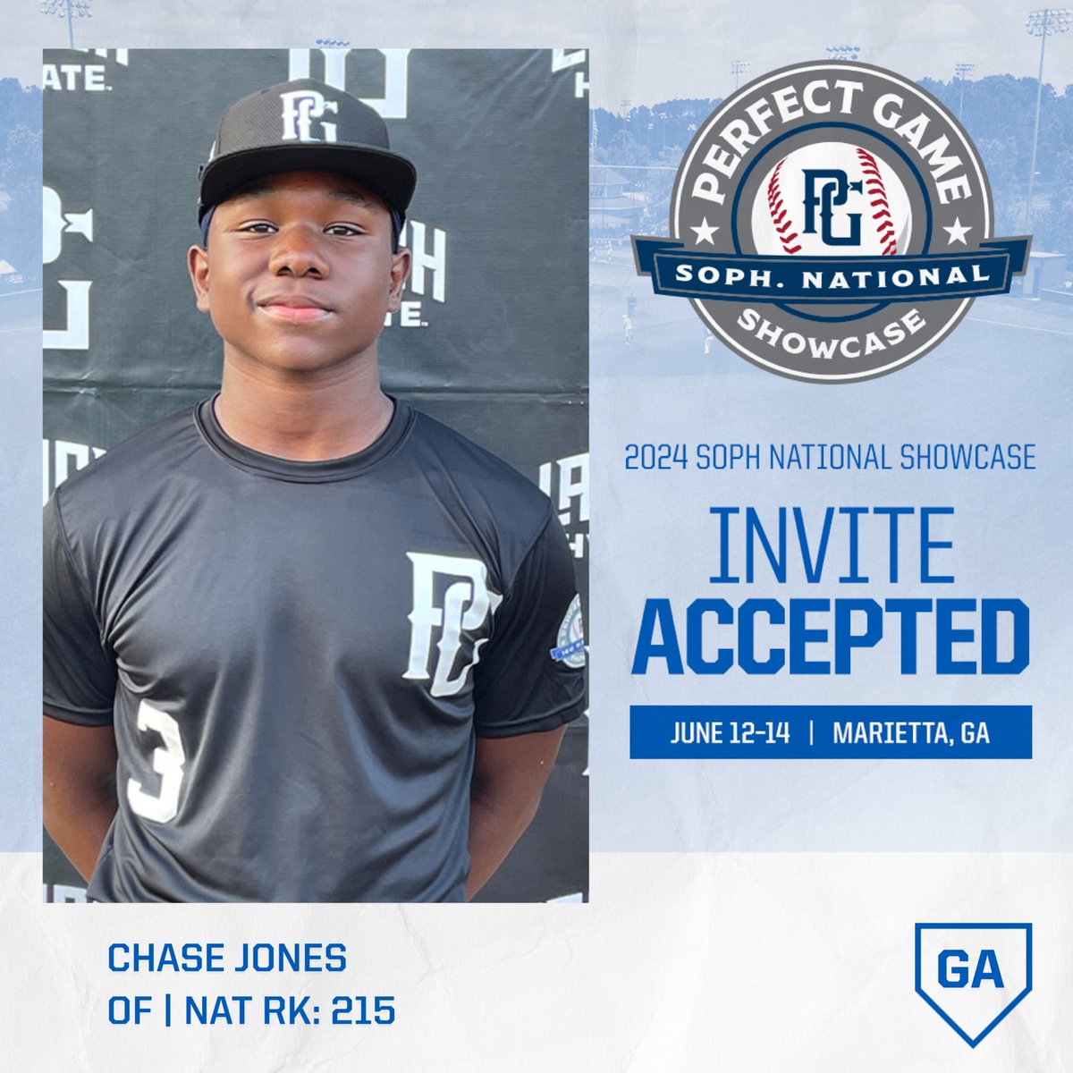 SOPHOMORE NATIONAL INVITE ACCEPTED 🔒 @chasejones_44 X #PGSophNational