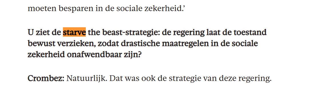 Dat de N-VA de sociale zekerheid wil afbouwen is geen nieuwtje. Dat is al het plan sinds de tax shift aan de hand van @jvanovertveldt waarvan ze wisten dat die een groot gat zou slaan in de begroting...