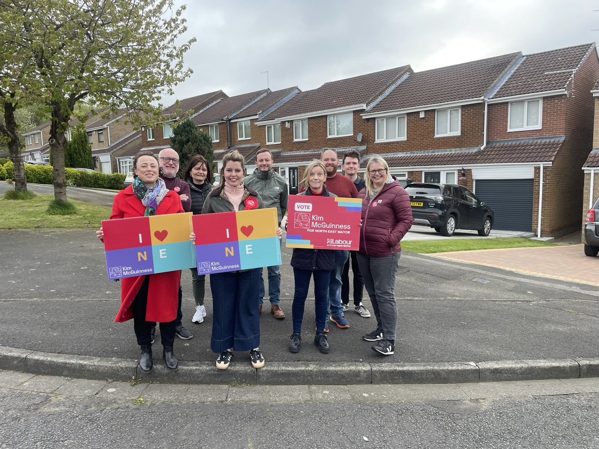 Last two polling day stops of the day in Kingston Park and Backworth. After 14 years of Tory government, people want change and are voting for a @UKLabour Mayor, PCC and councillors. Polls are still open for another hour til 10pm. You still have time to #VoteLabour.