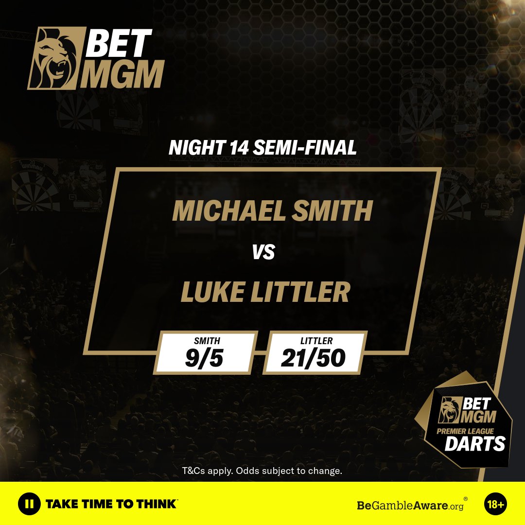 The head-to-head guide would suggest if there is one man that can stop Luke Littler... it's Bully Boy 🧐 

🆚 Michael Smith has won 4 of their 5 league meetings this season and will be desperate to continue his push for a place at the O2 Arena in a few weeks 

#LoveTheDarts