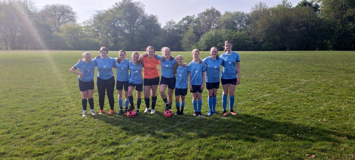 @MarpleHallPE Year 7/8 girls winning the semifinal to set up a final at Edgeley Park. Well done on winning  after it went to penalties. #thesegirlscan