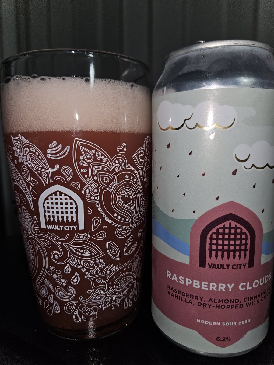 Holy wow, massive raspberry flavour followed by huge sour hit. If you love a fruity beer, you will love this. @vaultcitybrew #Sourbeer #ThirstyThursday