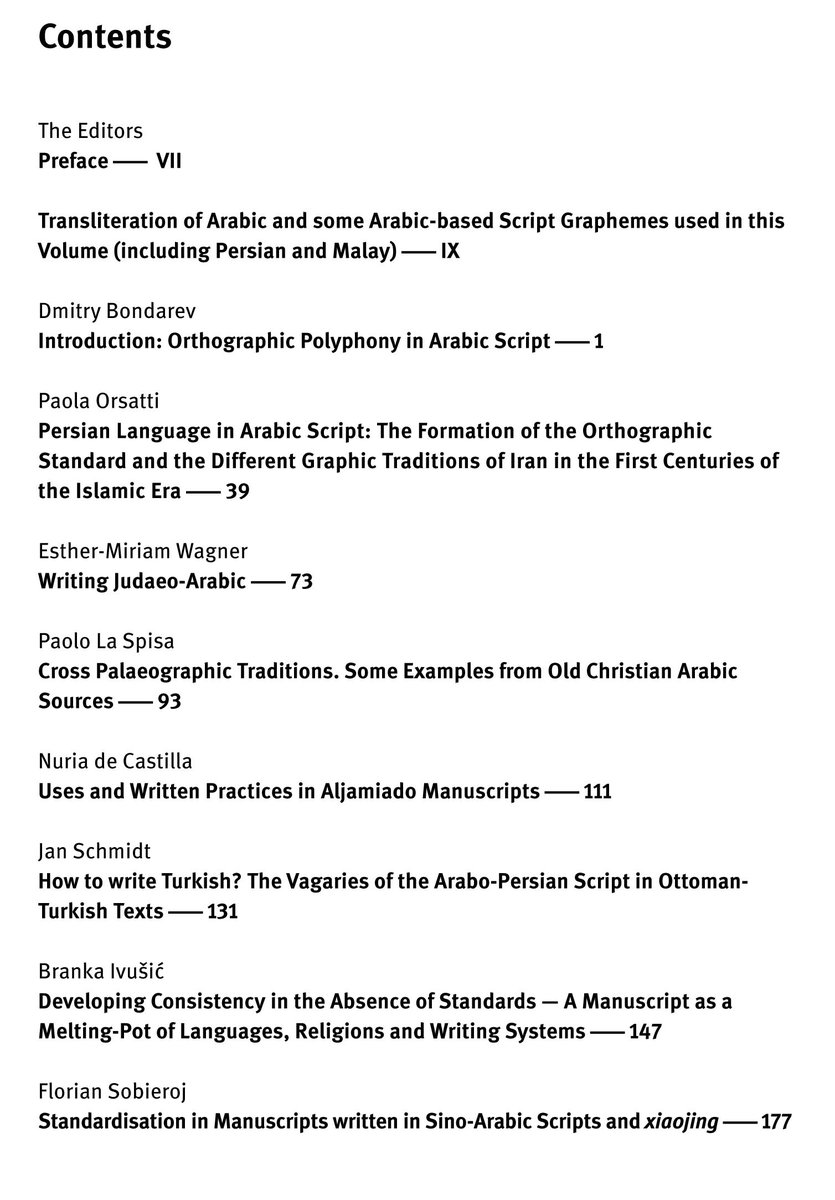 khalidsyossef's tweet image. #OpenAccess
#ArabicManuscript #ArabicScript #Orthography #Palaeography #Persian #Malay #AljamiadoManuscripts #Ottoman #Ajami
Creating Standards
Interactions with Arabic script in 12 Manuscript Cultures
eds. Dmitry Bondarev et al. 
De Gruyter 2019
PDF🎯
library.oapen.org/viewer/web/vie…