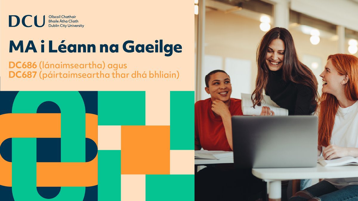 Ar mhaith leat do scileanna teanga, machnamhacha, agus criticiúla a fhorbairt? San MA seo beidh tú ag freastal ar mhodúil shuimiúla a tharraingíonn ar thaighde na foirne: an teangeolaíocht fheidhmeach, teoiricí inscne & liteartha, an traidisiún béil & na daonnachtaí digiteacha.