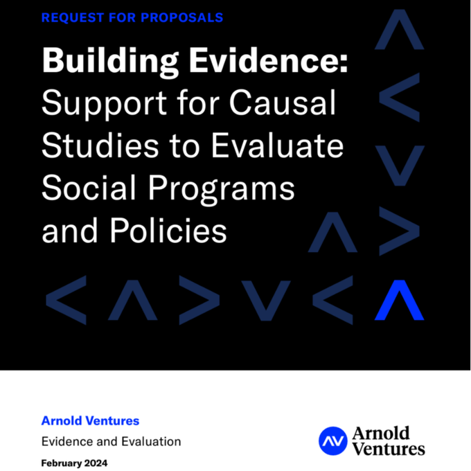 📣📣📣Hey smart people! Yes, YOU! Have an idea for a causal study to build #evidence in higher education, infrastructure, public finance, or contraceptive choice and access? We want to support your work! Learn more about the RFP + apply by *June 1*: bit.ly/3UORuqA