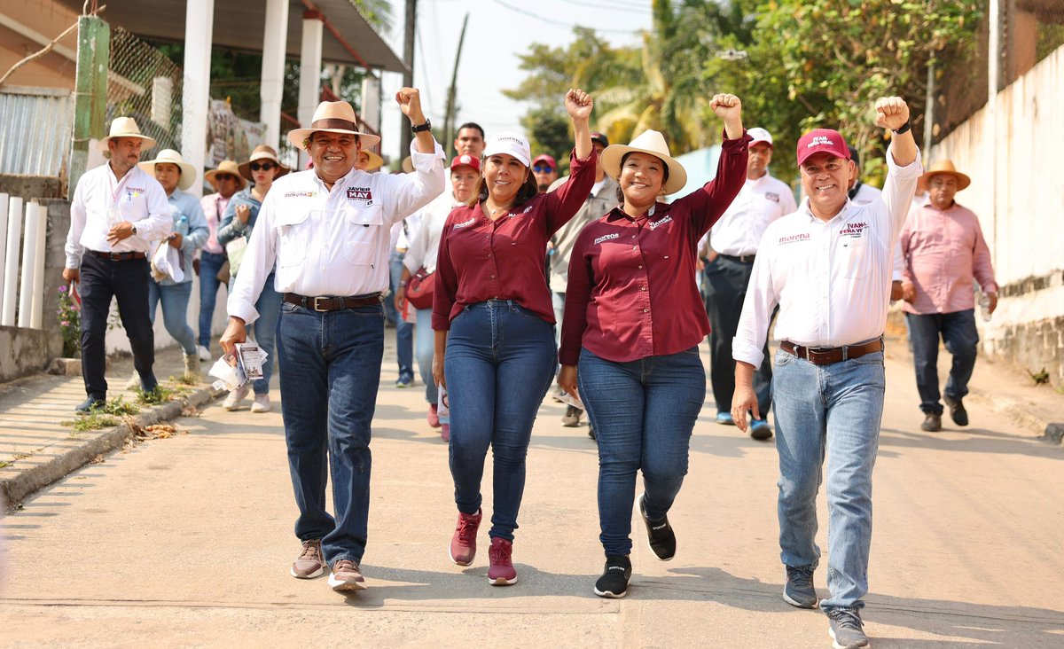 La gente de Huimanguillo está muy esperanzada y animada para consolidar la transformación. Hoy caminamos y visitamos casas en La Venta, donde nos recibieron muy bien. ¡Seguimos en territorio y vamos a ganar!